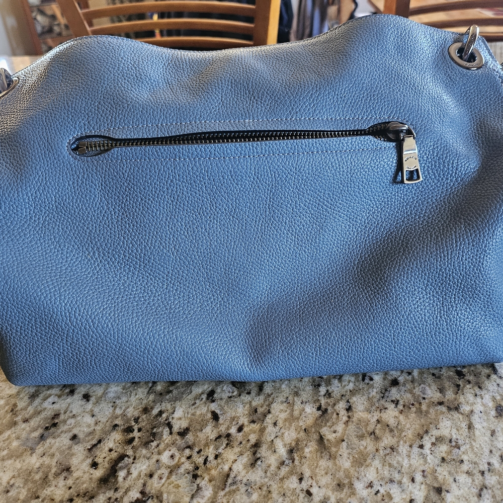 Coach F24947 Pebbled Blue/Gunmetal Nomad Shoulder/Crossbody - Picture 2 of 4